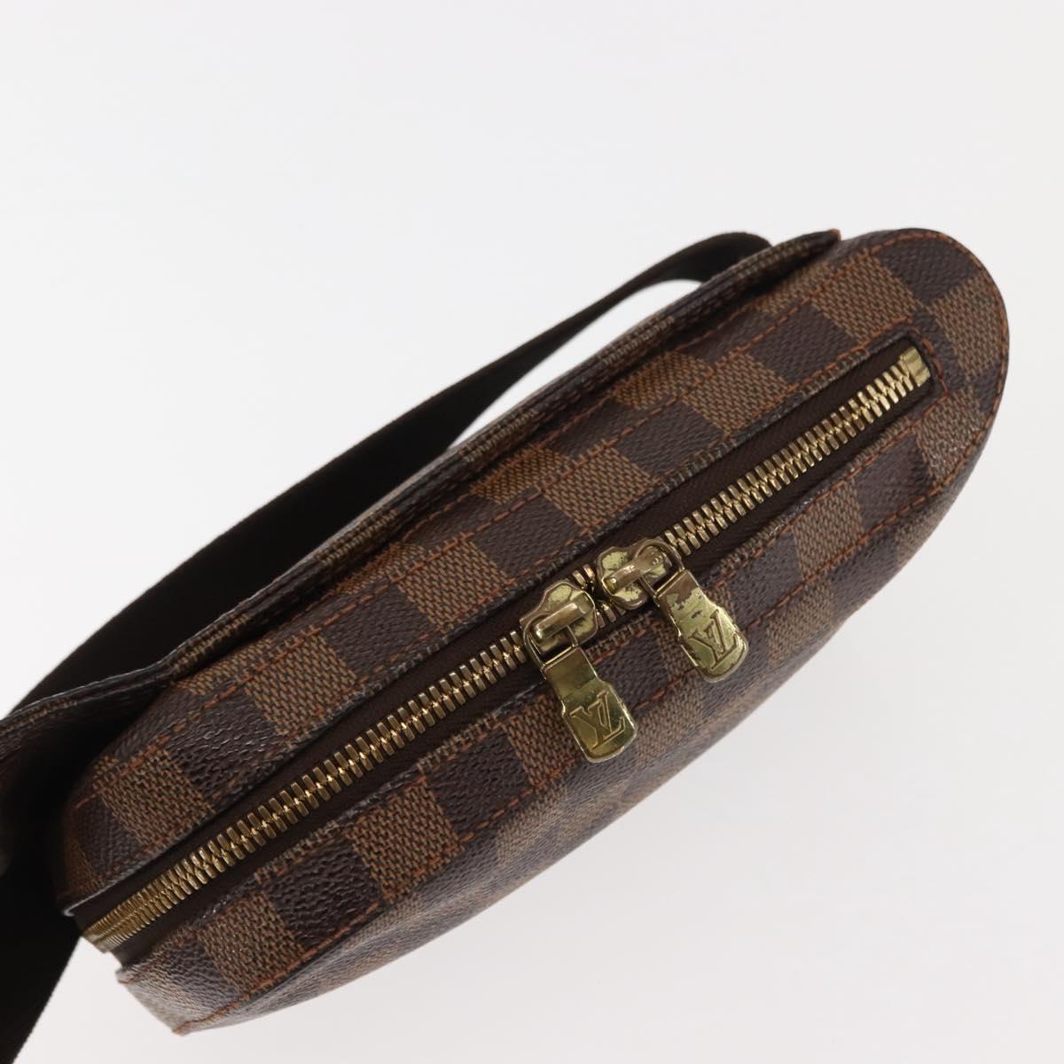 LOUIS VUITTON Damier Ebene Geronimos Shoulder Bag N51994 LV Auth 145000