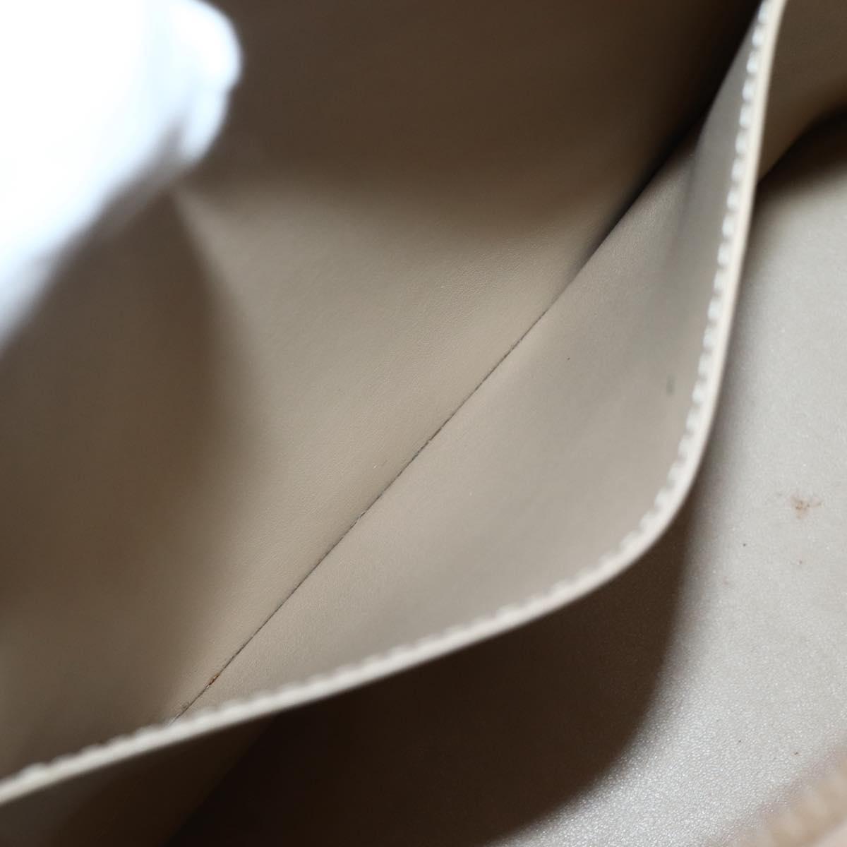 LOUIS VUITTON Monogram Vernis Houston Hand Bag Beige M91004 LV Auth 145003