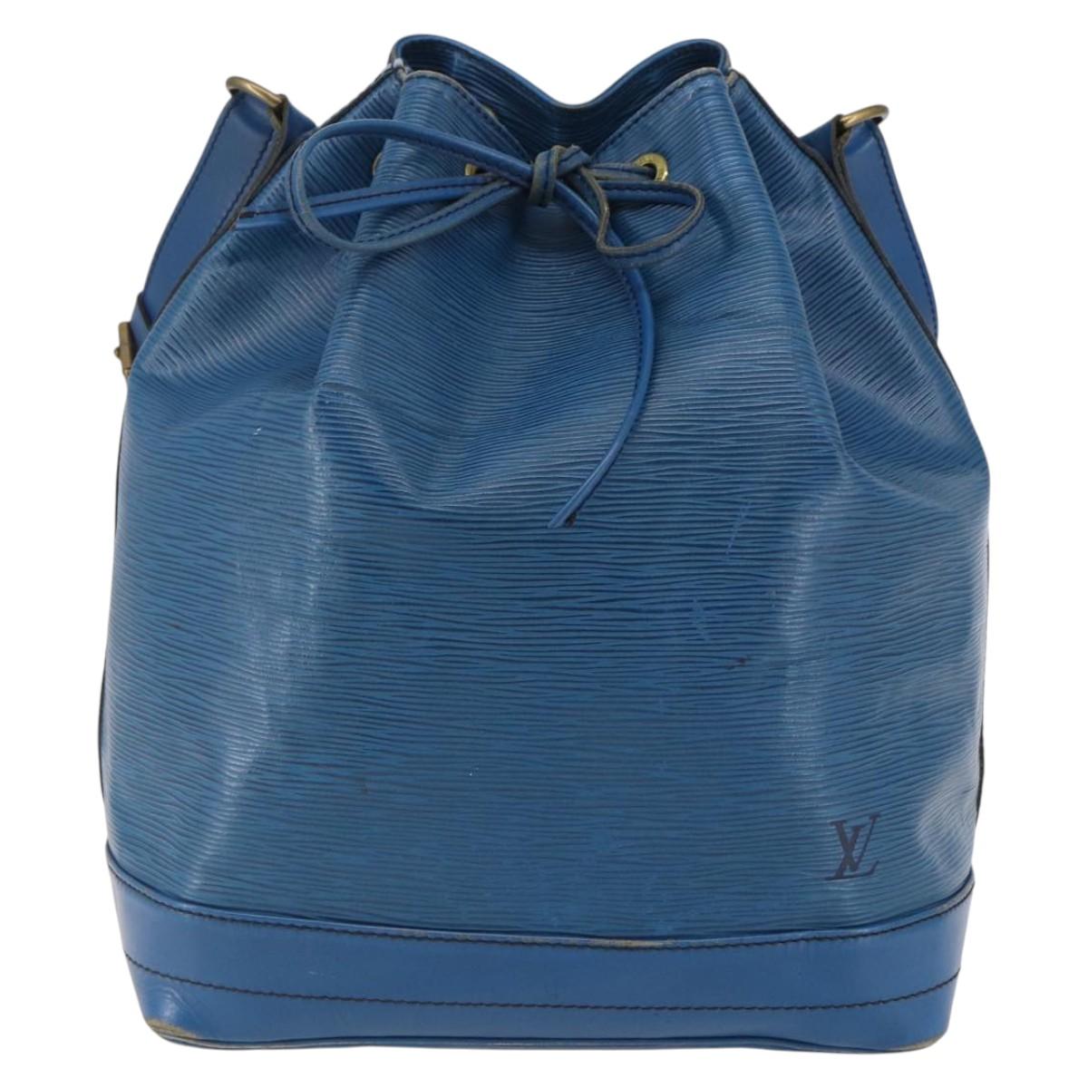 LOUIS VUITTON Epi Noe Shoulder Bag Toledo Blue M44005 LV Auth 145031