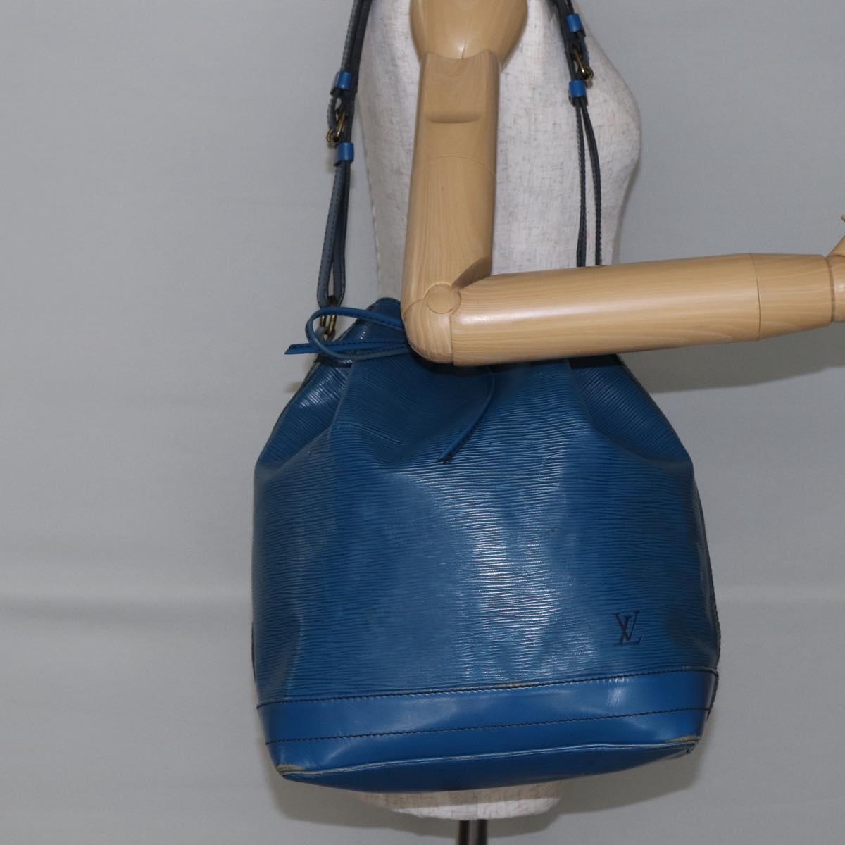 LOUIS VUITTON Epi Noe Shoulder Bag Toledo Blue M44005 LV Auth 145031