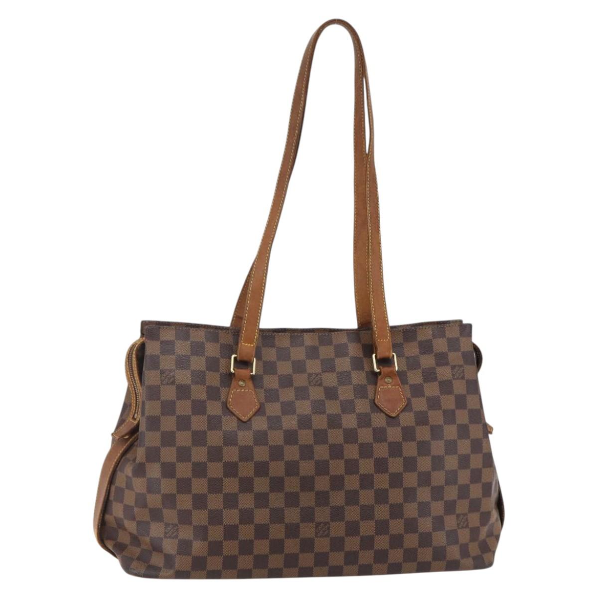 LOUIS VUITTON Damier Ebene Colombine Bag 100th anniversary N99037 Auth 145038