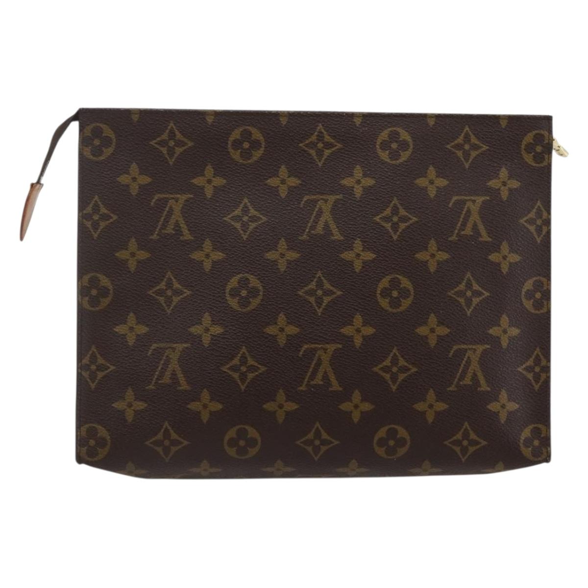 LOUIS VUITTON Monogram Poche Toilette 26 Pouch M47542 LV Auth 145045