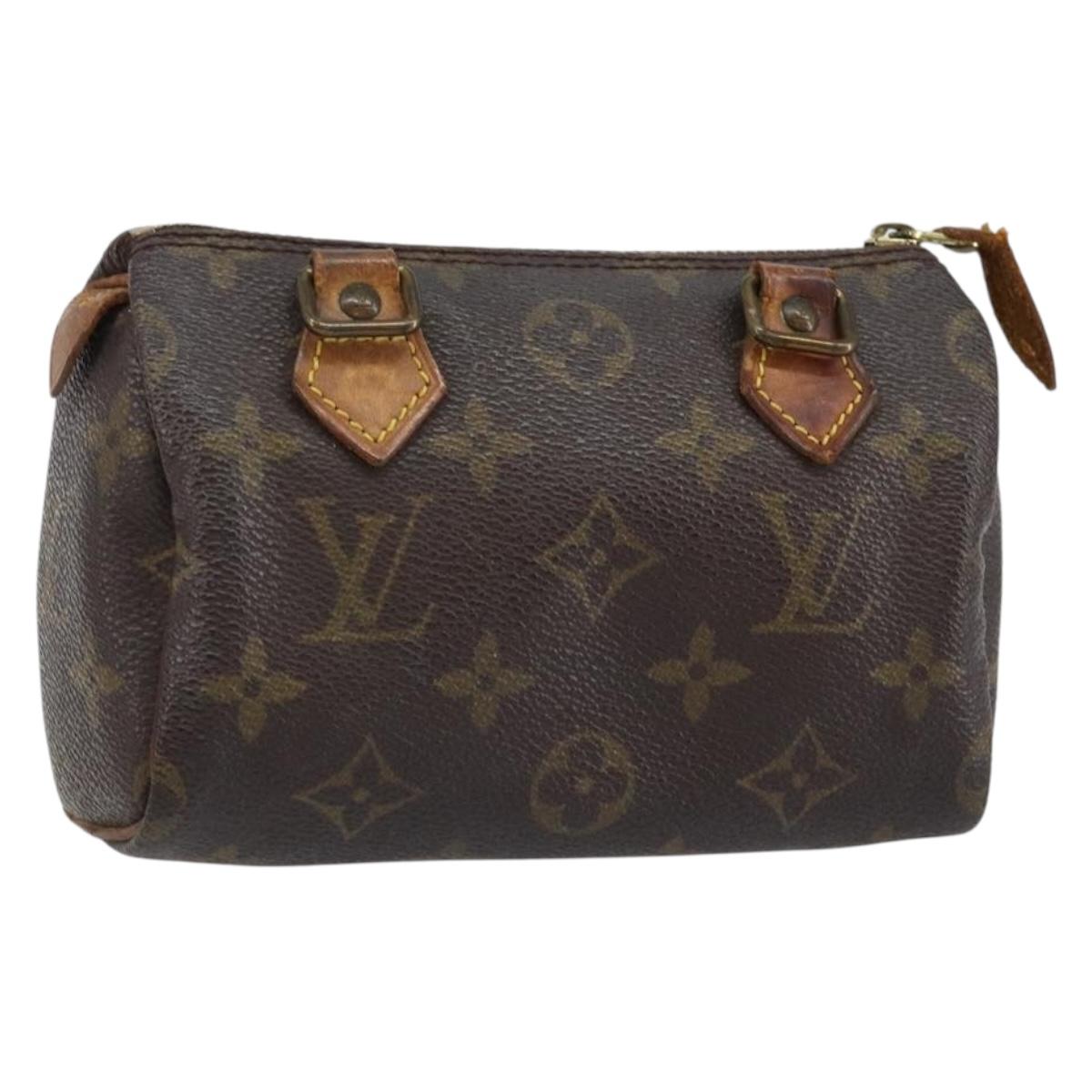LOUIS VUITTON Monogram Mini Speedy Hand Bag M41534 LV Auth 145047