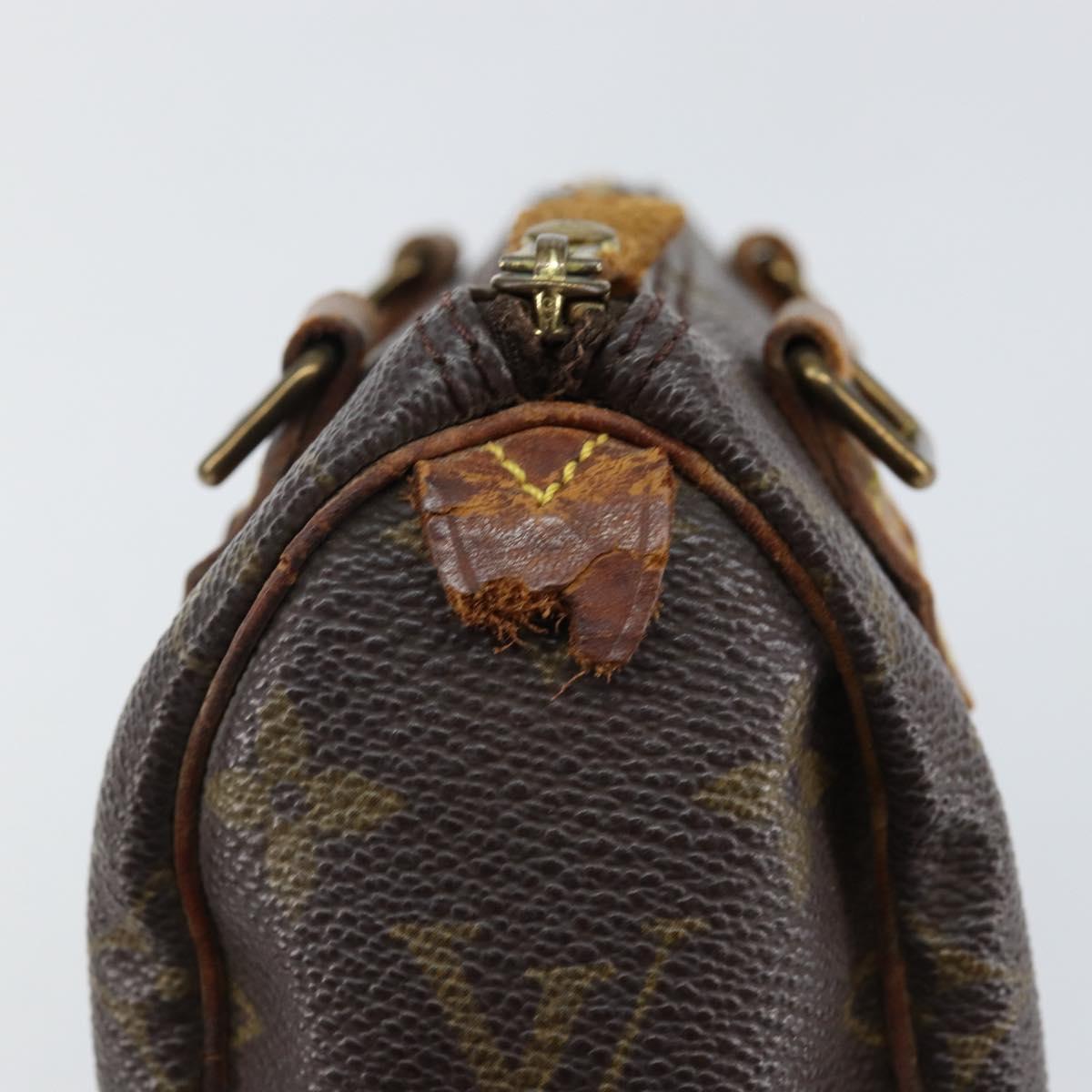 LOUIS VUITTON Monogram Mini Speedy Hand Bag M41534 LV Auth 145047