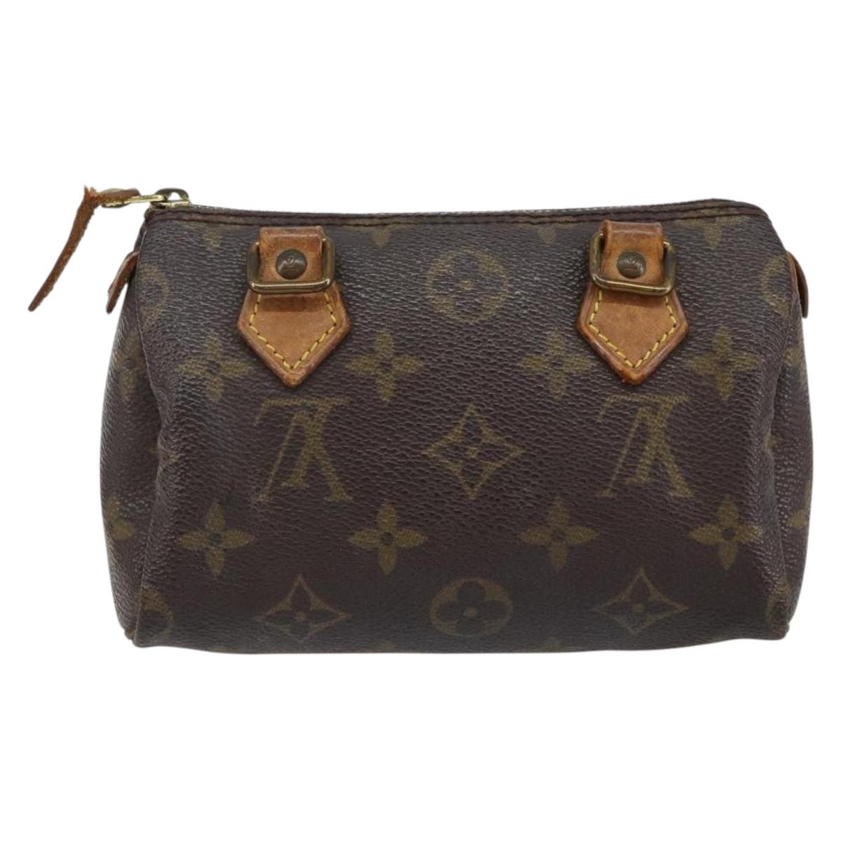 LOUIS VUITTON Monogram Mini Speedy Hand Bag M41534 LV Auth 145047