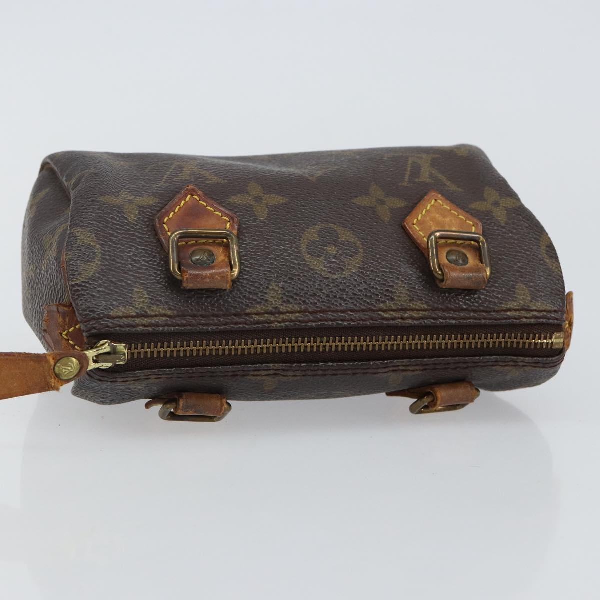 LOUIS VUITTON Monogram Mini Speedy Hand Bag M41534 LV Auth 145047