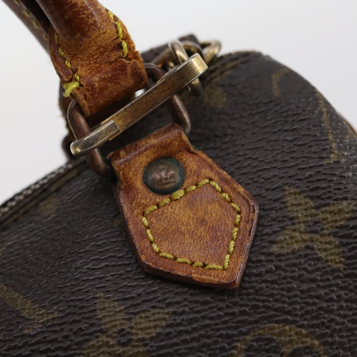 LOUIS VUITTON Monogram Mini Speedy Hand Bag M41534 LV Auth 145048