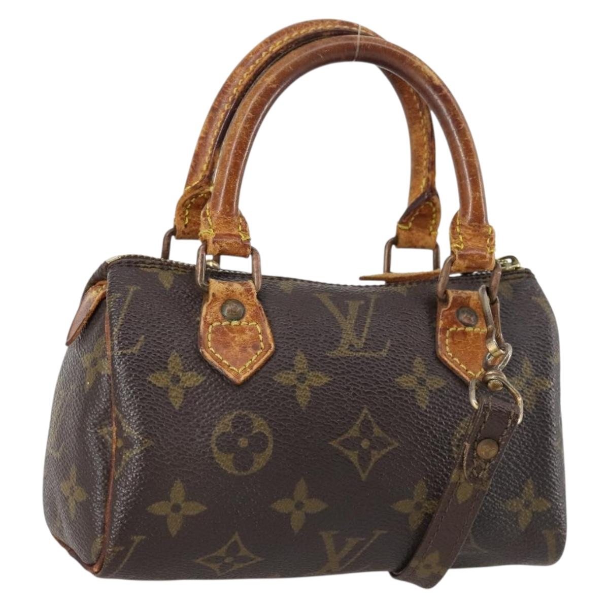 LOUIS VUITTON Monogram Mini Speedy Hand Bag M41534 LV Auth 145048