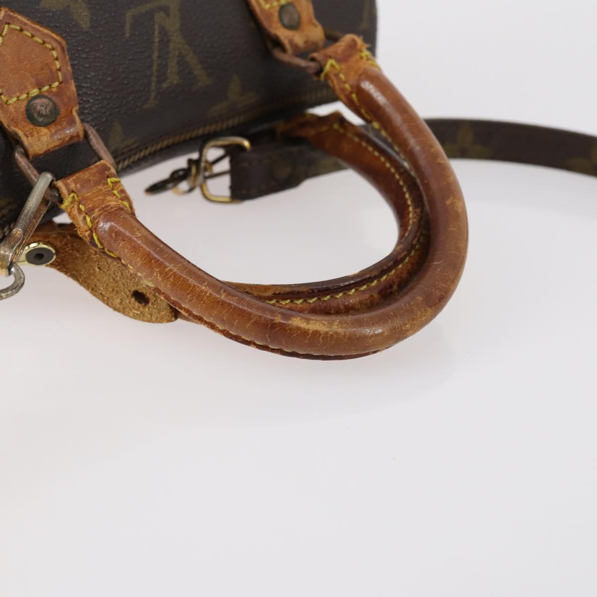 LOUIS VUITTON Monogram Mini Speedy Hand Bag M41534 LV Auth 145048