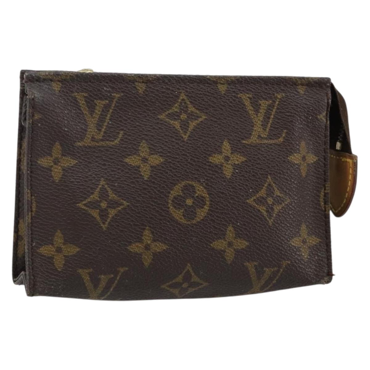 LOUIS VUITTON Monogram Poche Toilette 15 Pouch M47546 LV Auth 145049