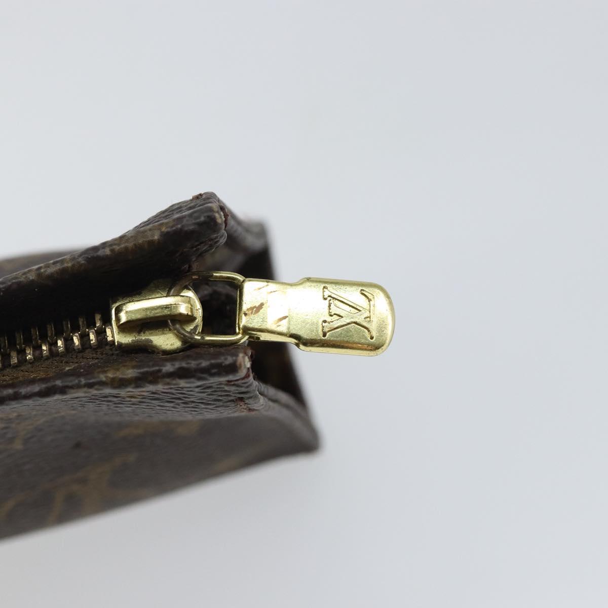 LOUIS VUITTON Monogram Poche Toilette 15 Pouch M47546 LV Auth 145049