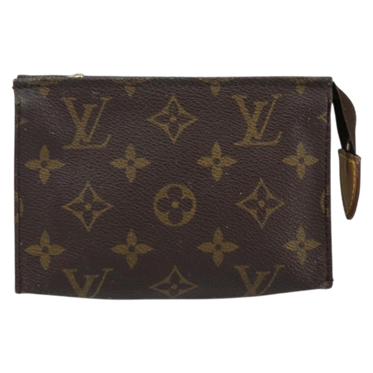 LOUIS VUITTON Monogram Poche Toilette 15 Pouch M47546 LV Auth 145049
