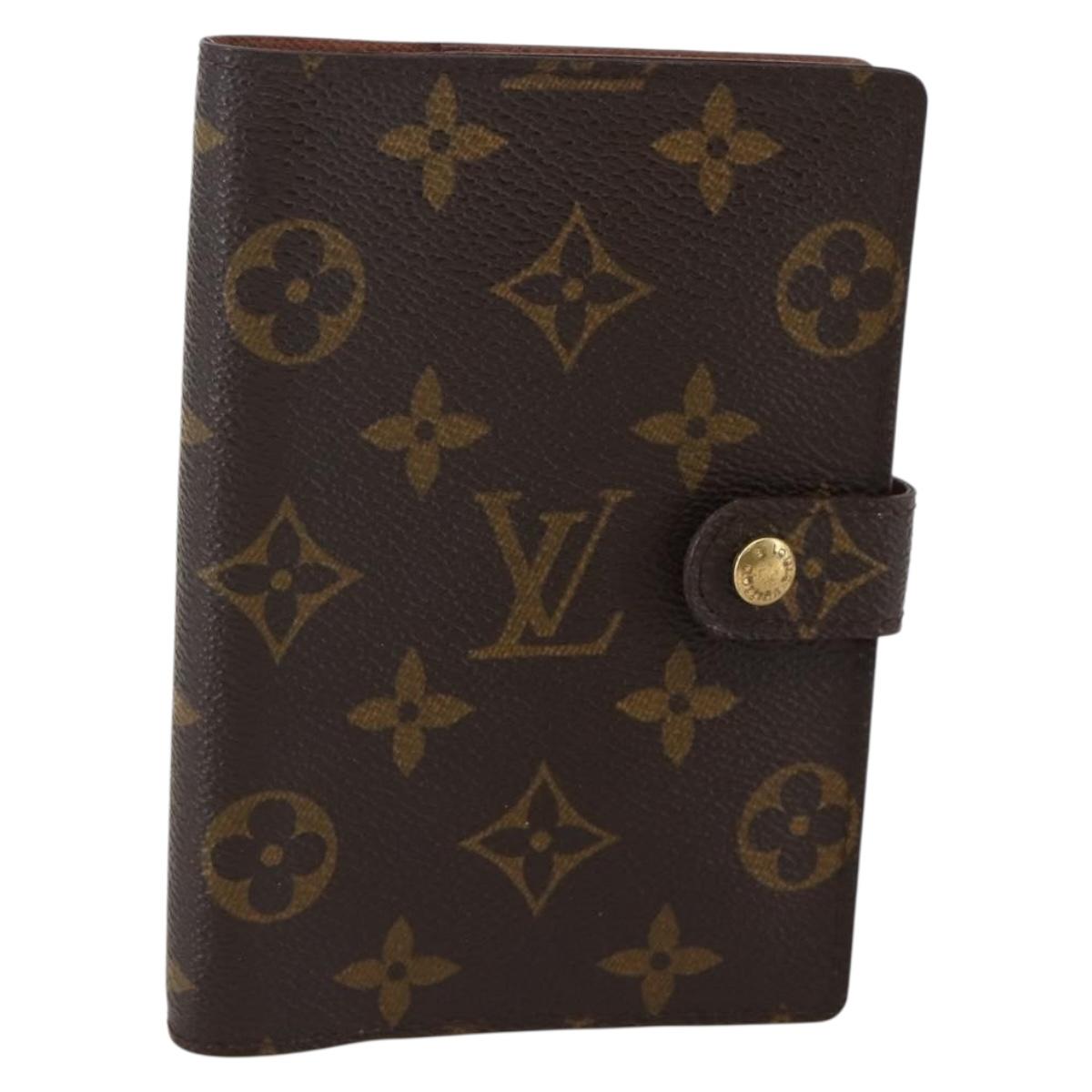 LOUIS VUITTON Monogram Agenda PM Day Planner Cover R20005 LV Auth 145053