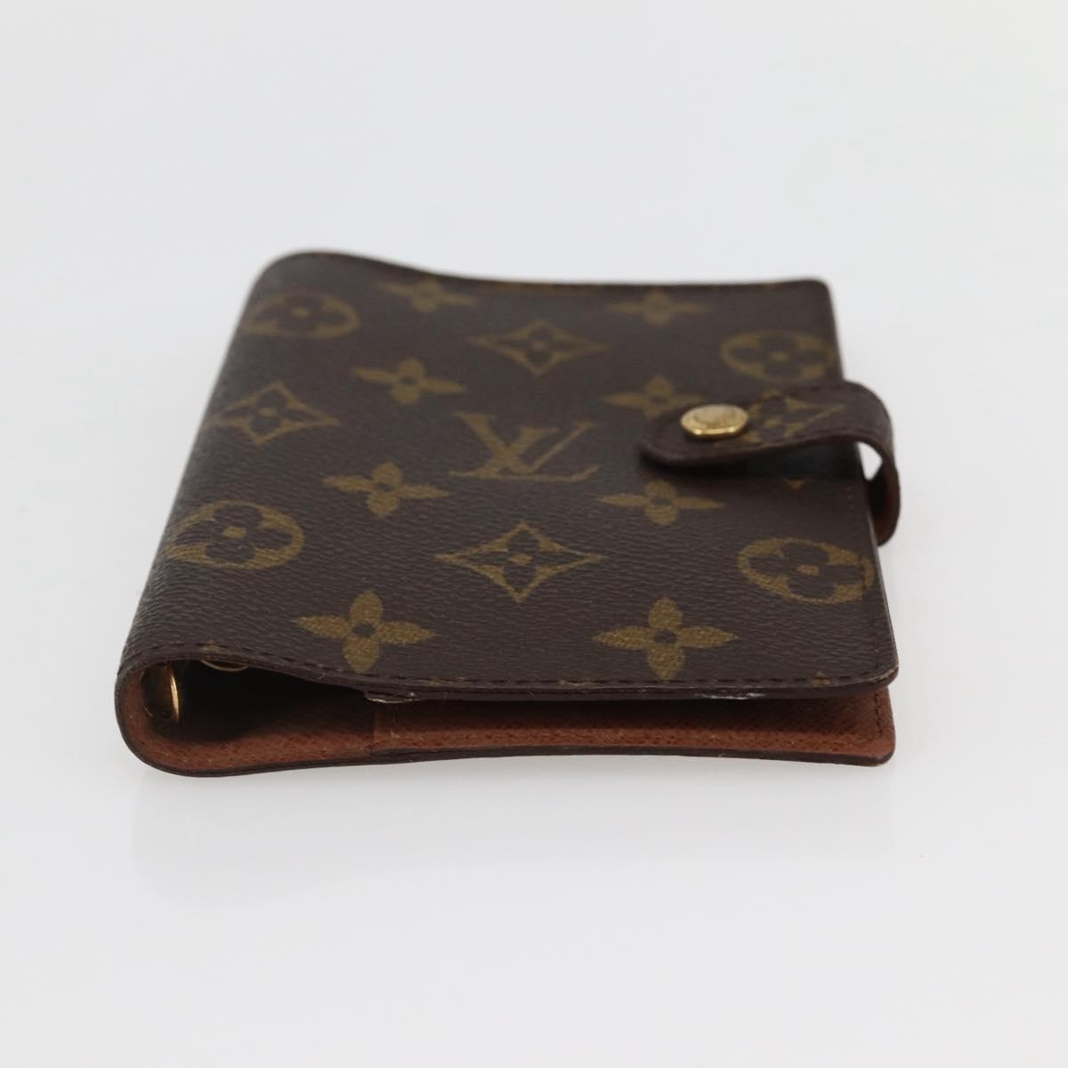 LOUIS VUITTON Monogram Agenda PM Day Planner Cover R20005 LV Auth 145053