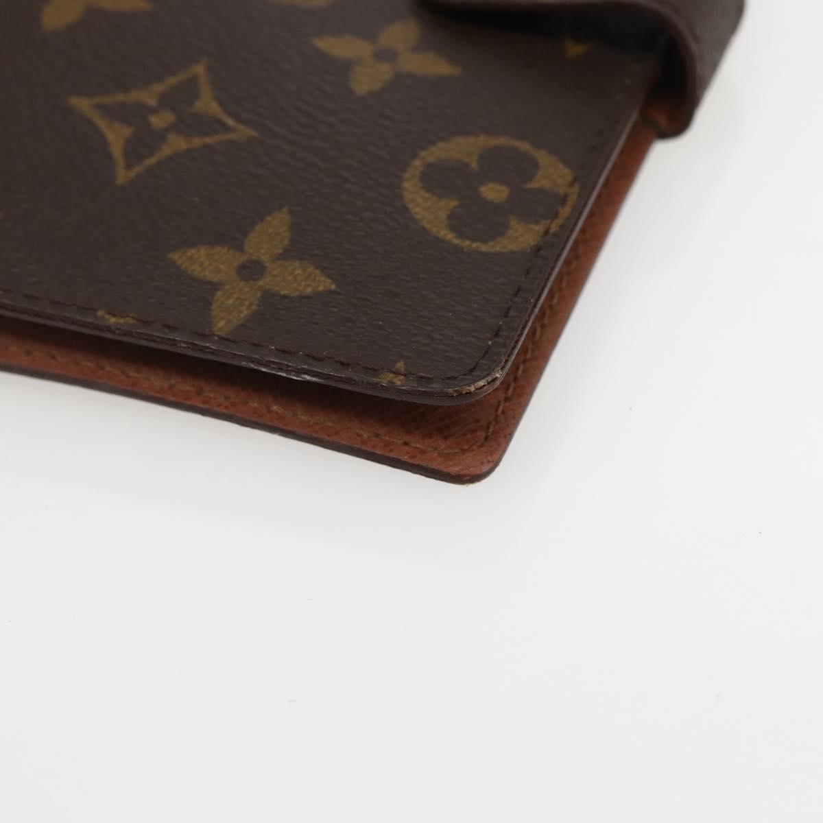 LOUIS VUITTON Monogram Agenda PM Day Planner Cover R20005 LV Auth 145053