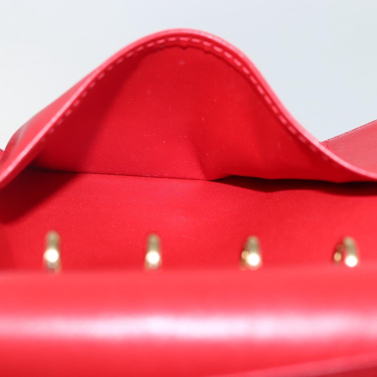 LOUIS VUITTON Monogram Vernis Agenda PM Planner Cover Rouge R21003 Auth 145054