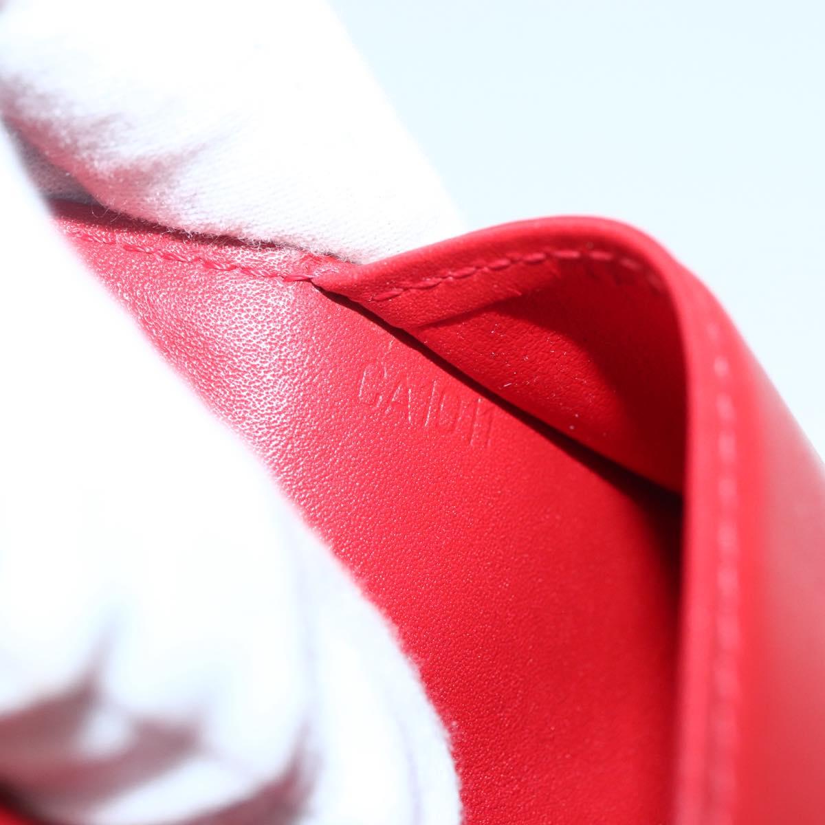 LOUIS VUITTON Monogram Vernis Agenda PM Planner Cover Rouge R21003 Auth 145054