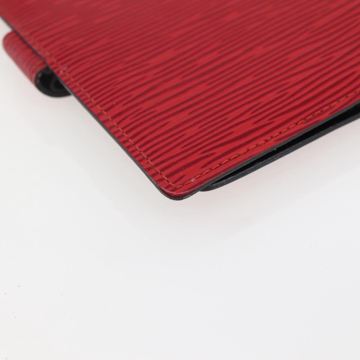 LOUIS VUITTON Epi Agenda PM Day Planner Cover Red R20057 LV Auth 145055