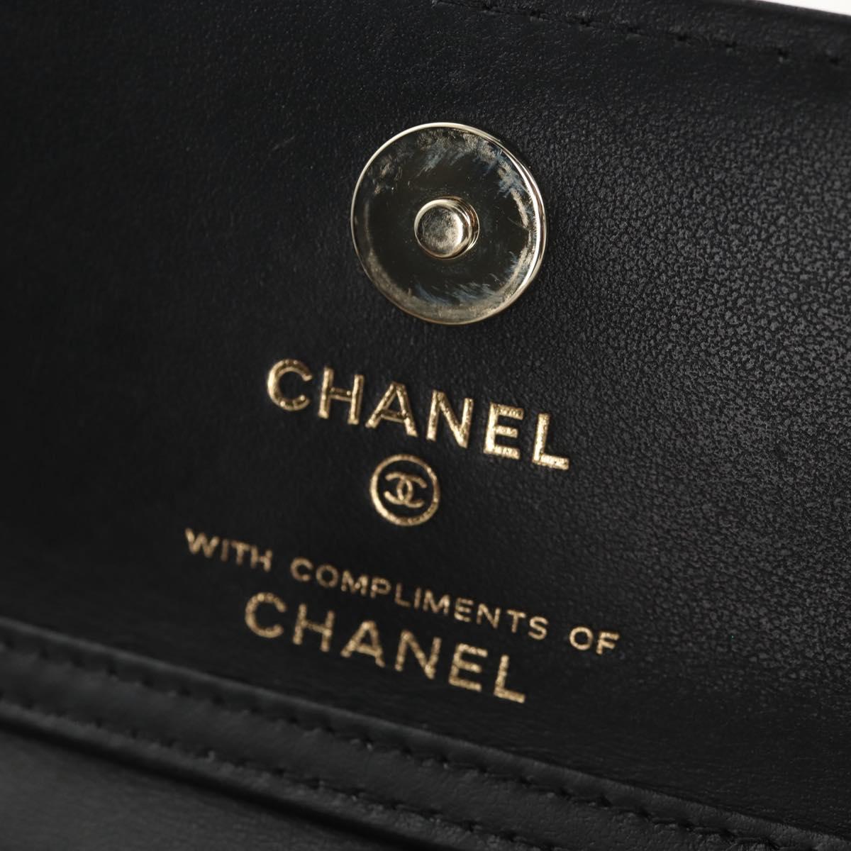 CHANEL Matelasse Chain Shoulder Bag Satin Beige Gold CC Auth 145067SAM
