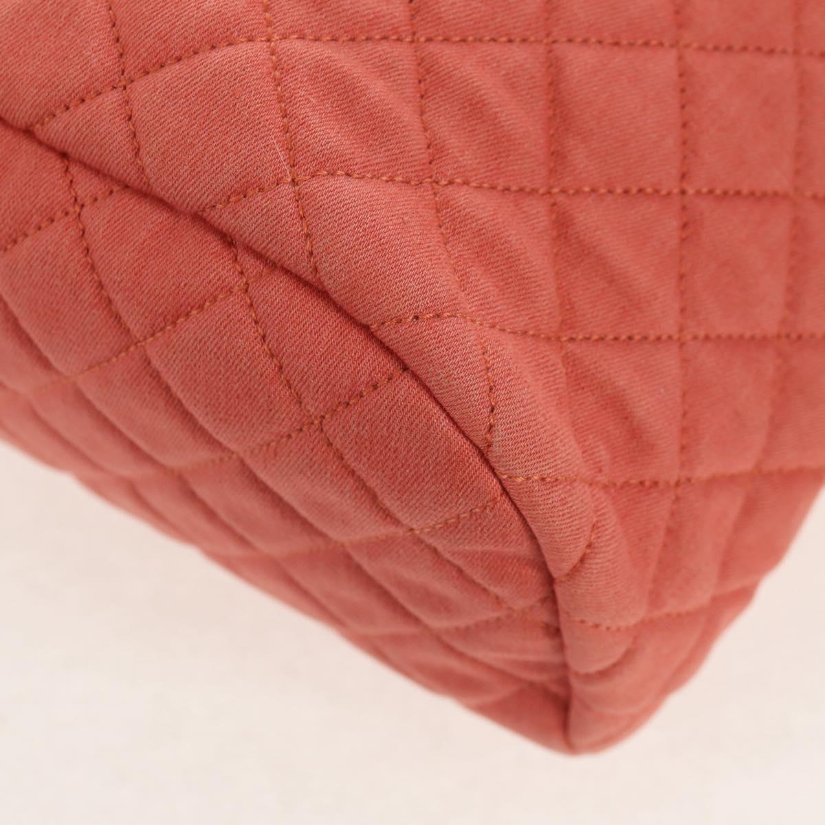 CHANEL Matelasse Backpack Denim Pink Gold CC Auth 145070AM