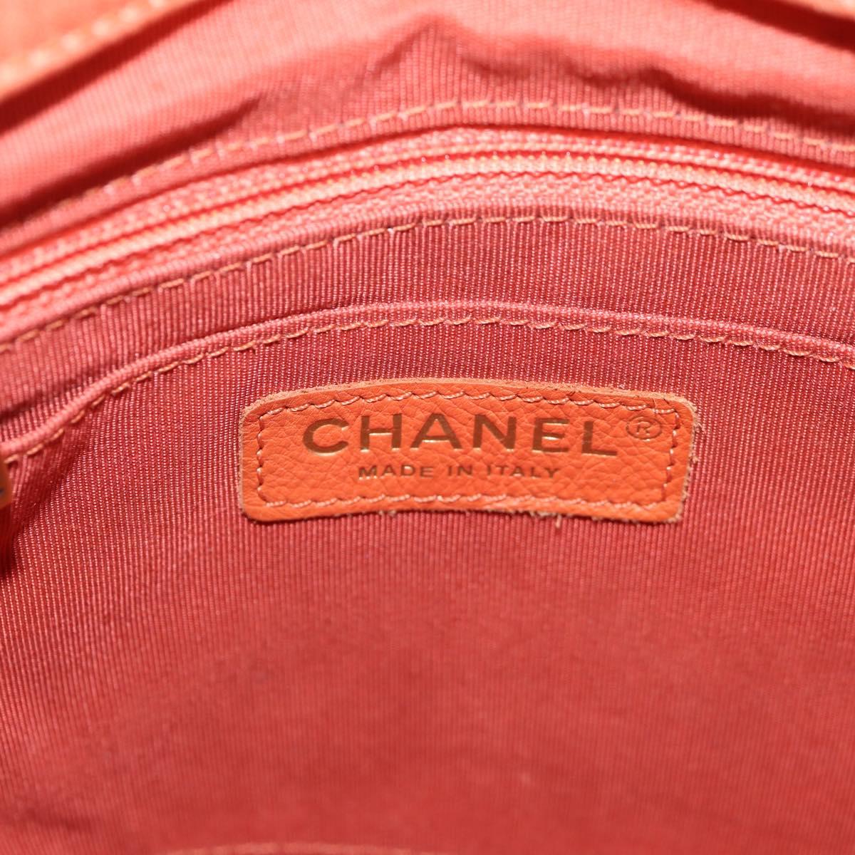 CHANEL Matelasse Backpack Denim Pink Gold CC Auth 145070SAM
