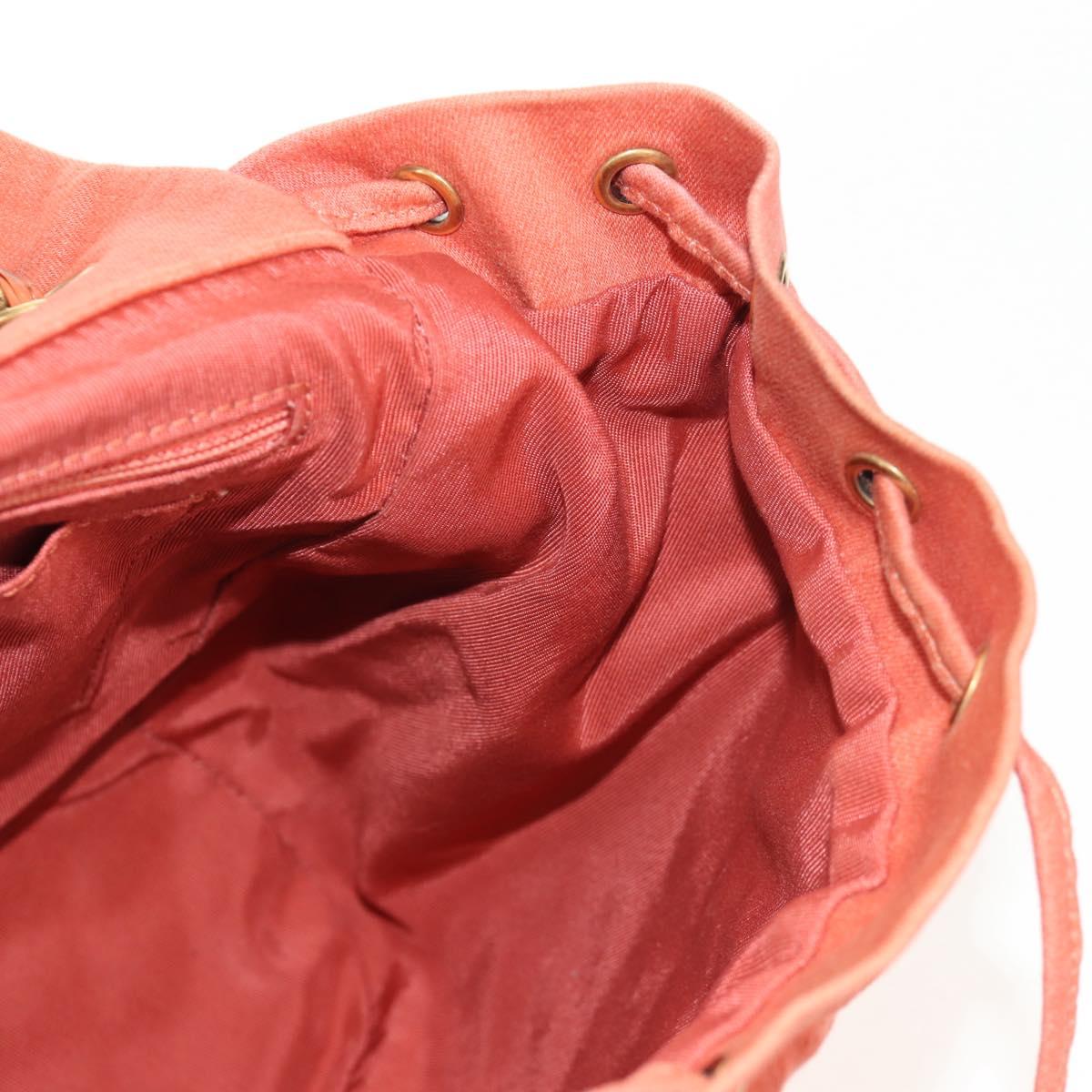 CHANEL Matelasse Backpack Denim Pink Gold CC Auth 145070AM