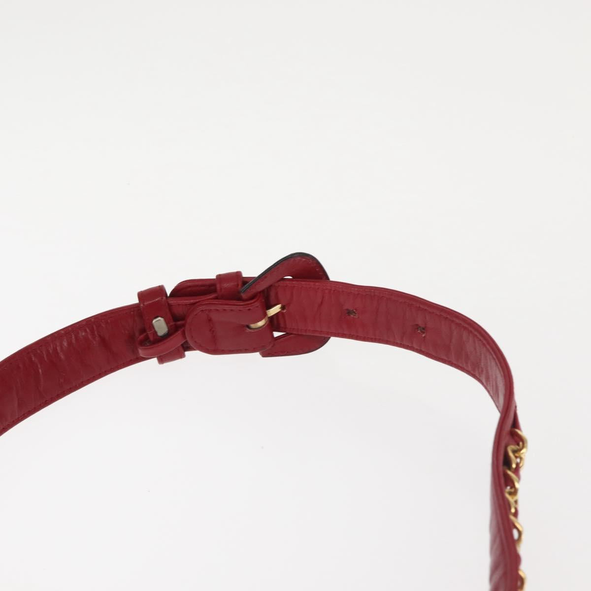 CHANEL Matelasse Waist Bag Lamb Skin Multicolor Gold CC Auth 145072