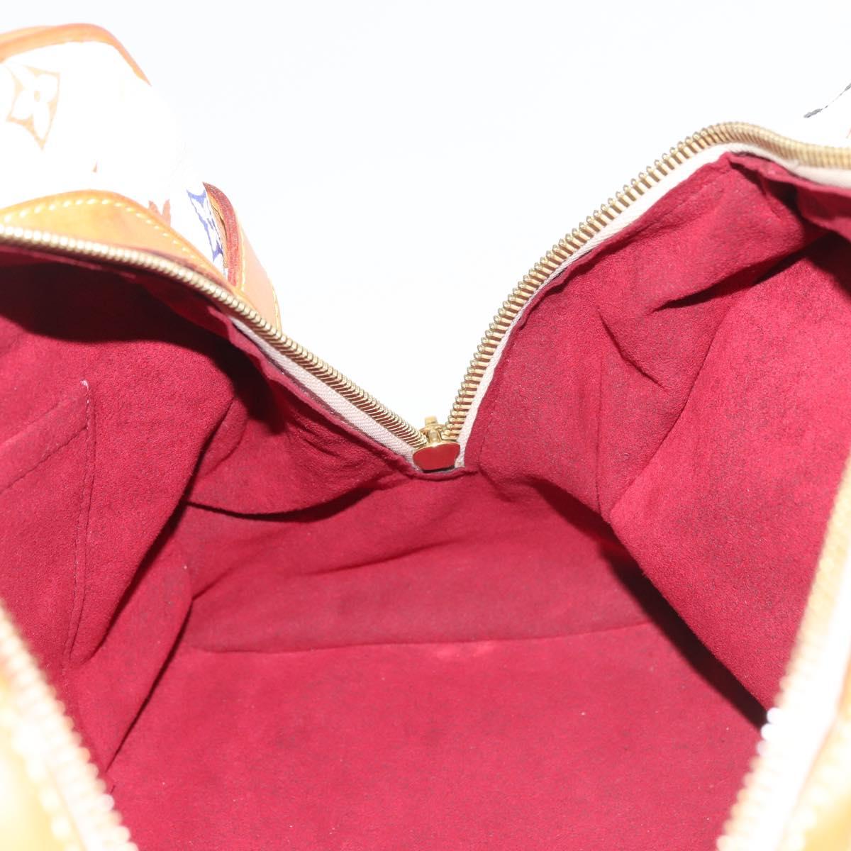 LOUIS VUITTON Monogram Multicolor Claudia Hand Bag White M40193 LV Auth 145078