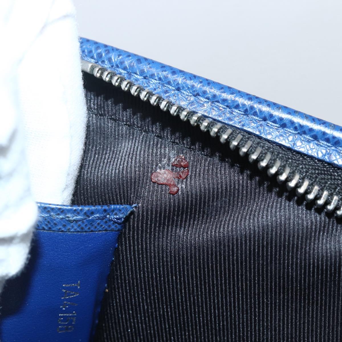 LOUIS VUITTON Taiga Pochette Voyage MM Clutch Bag Blue M30575 LV Auth 145081