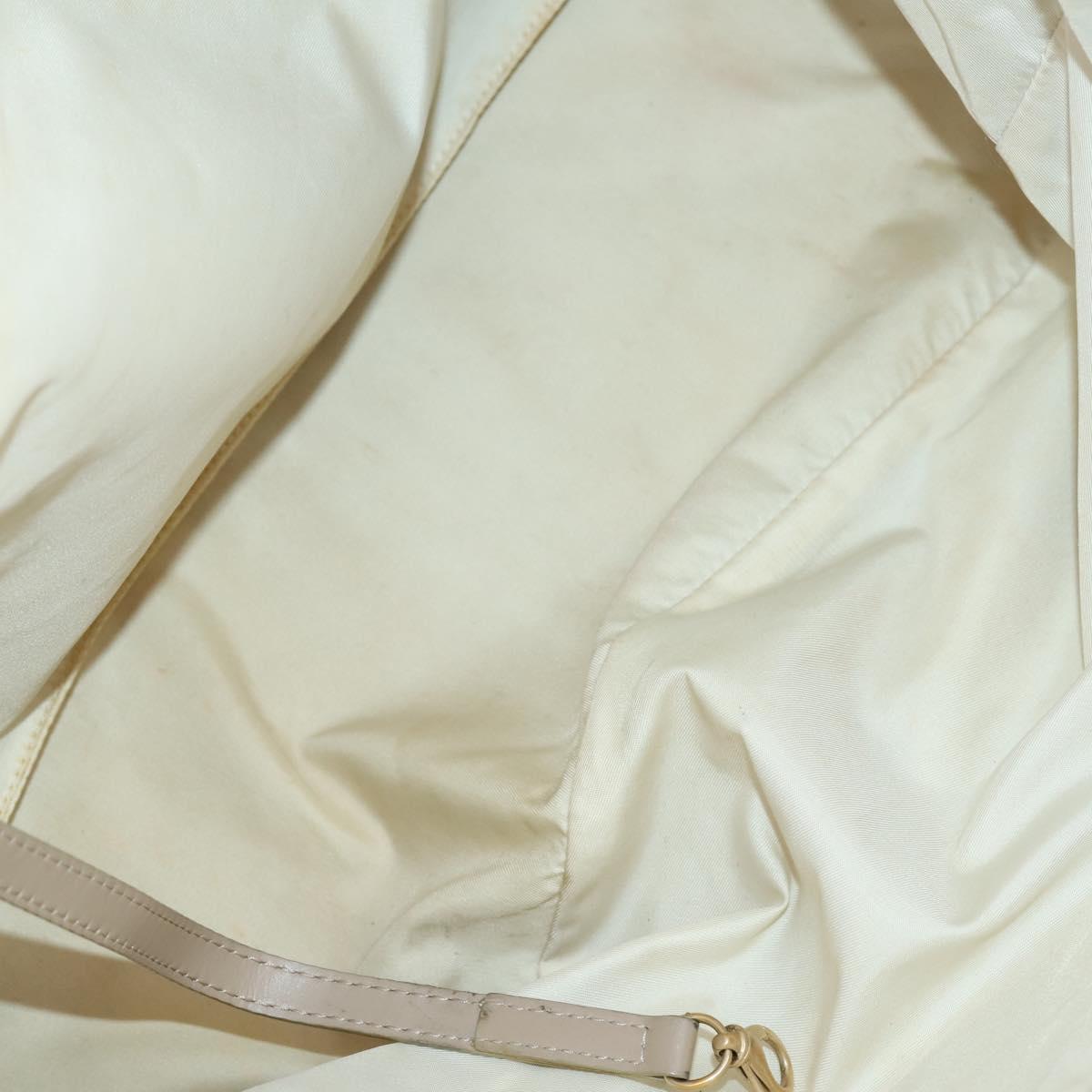 CHANEL New Travel Line Tote Bag Nylon 2Set Black Beige CC Auth 145095