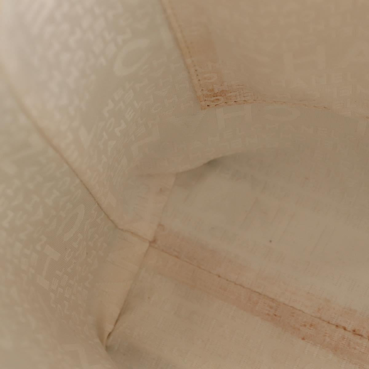 CHANEL Tote Bag Canvas Black Gold CC Auth 145125V