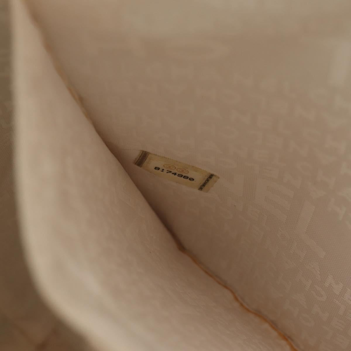 CHANEL Tote Bag Canvas Black Gold CC Auth 145125V