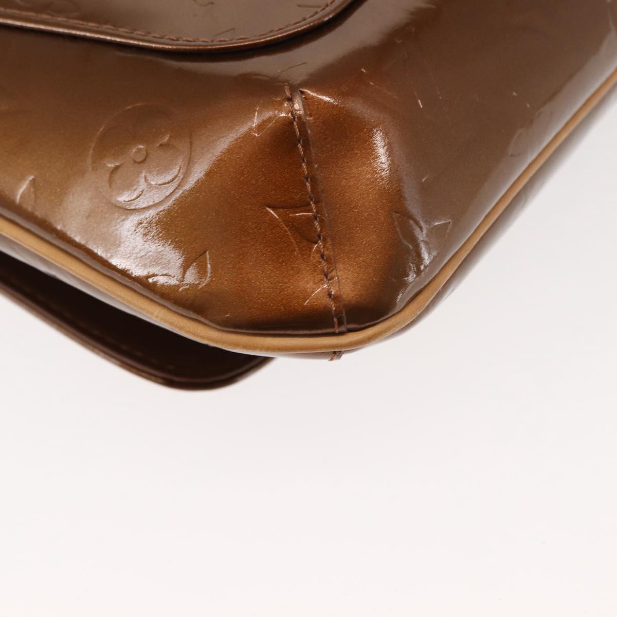 LOUIS VUITTON Monogram Vernis Thompson Street Bag Bronze M91124 LV Auth 145132