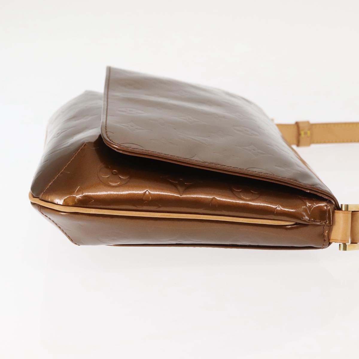 LOUIS VUITTON Monogram Vernis Thompson Street Bag Bronze M91124 LV Auth 145132