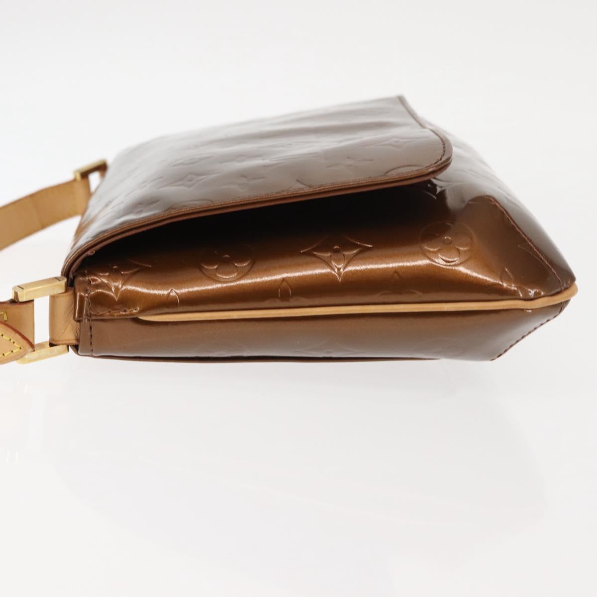 LOUIS VUITTON Monogram Vernis Thompson Street Bag Bronze M91124 LV Auth 145132
