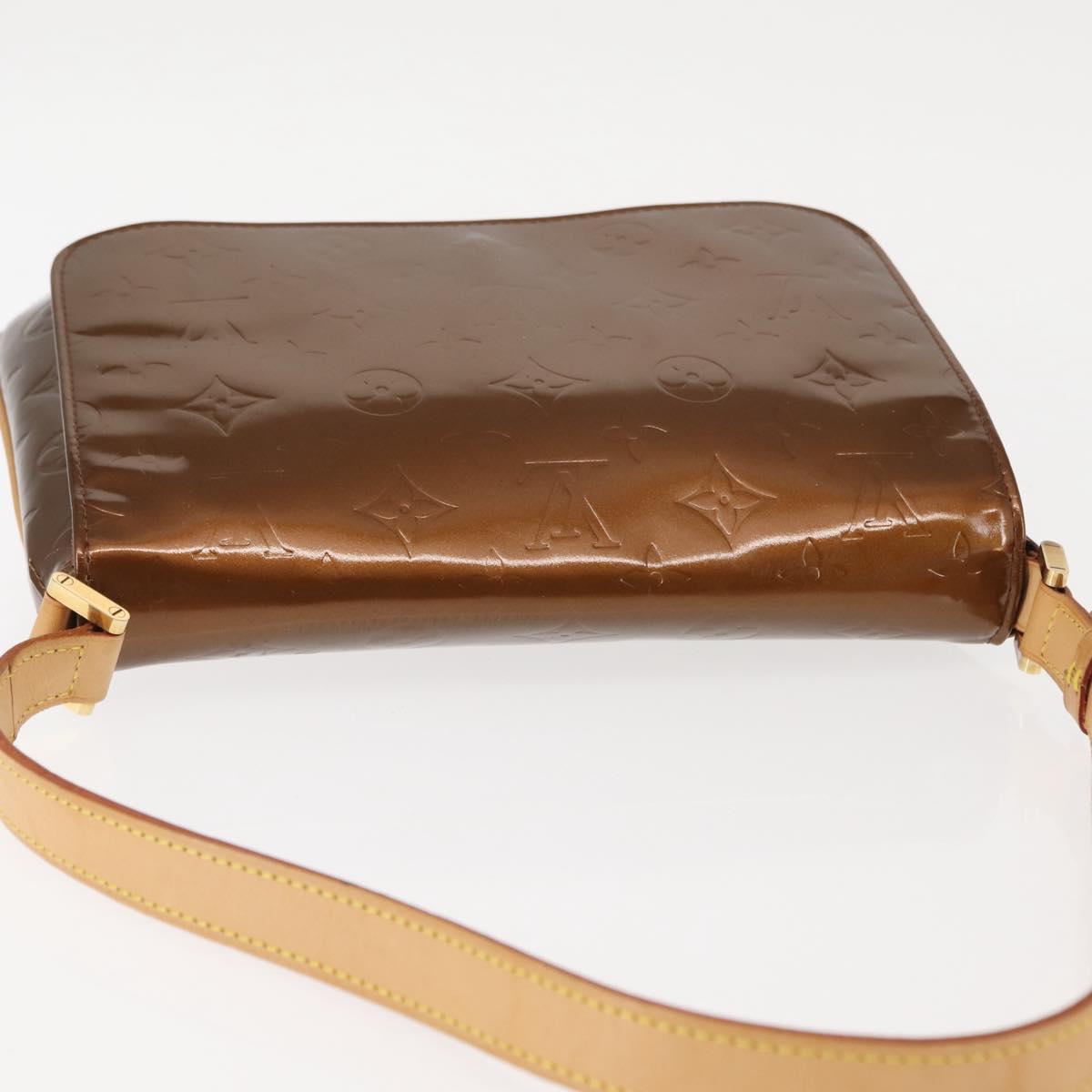 LOUIS VUITTON Monogram Vernis Thompson Street Bag Bronze M91124 LV Auth 145132
