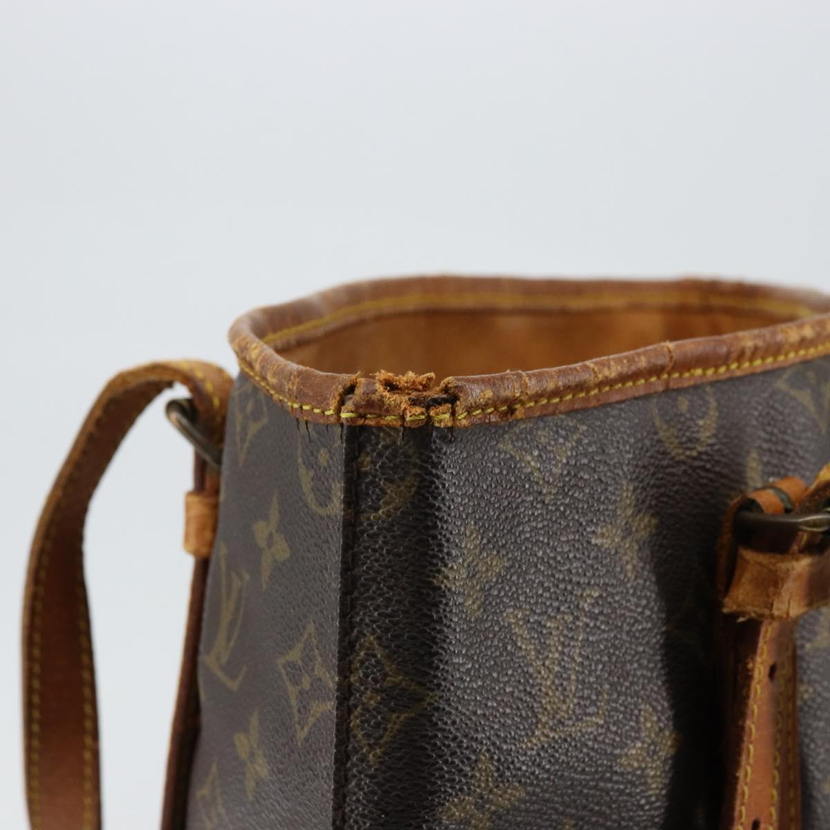 LOUIS VUITTON Monogram Bucket GM Shoulder Bag Vintage M42236 LV Auth 145136