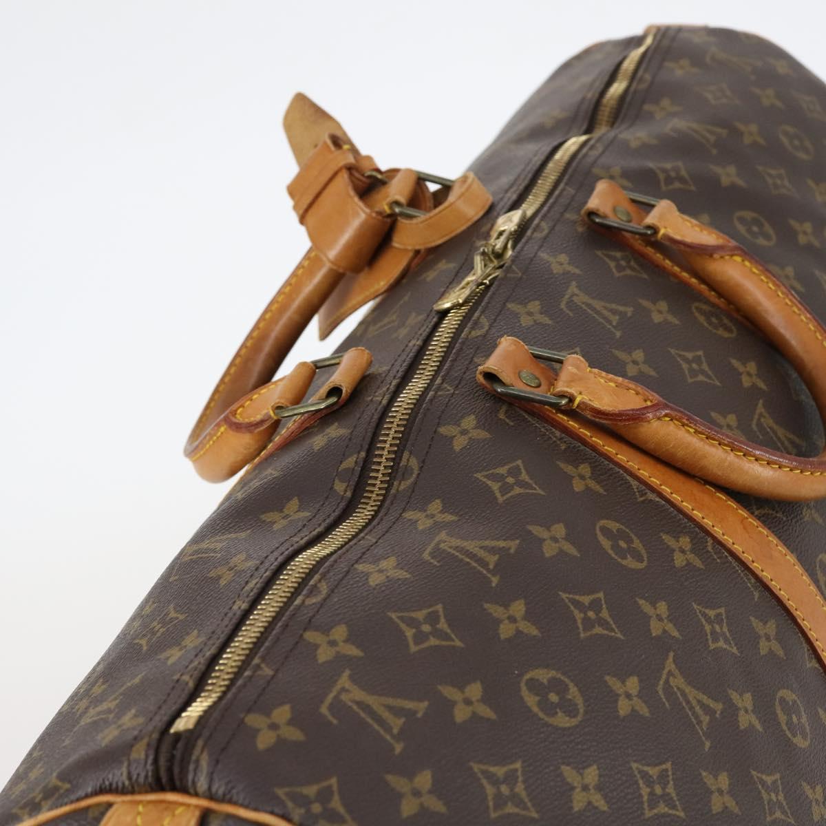 LOUIS VUITTON Monogram Keepall 55 Boston Bag M41424 LV Auth 145141