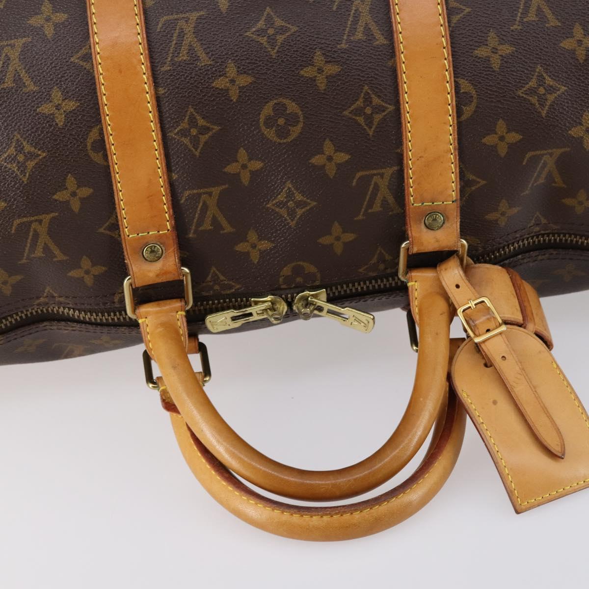 LOUIS VUITTON Monogram Keepall 50 Boston Bag M41426 LV Auth 145143