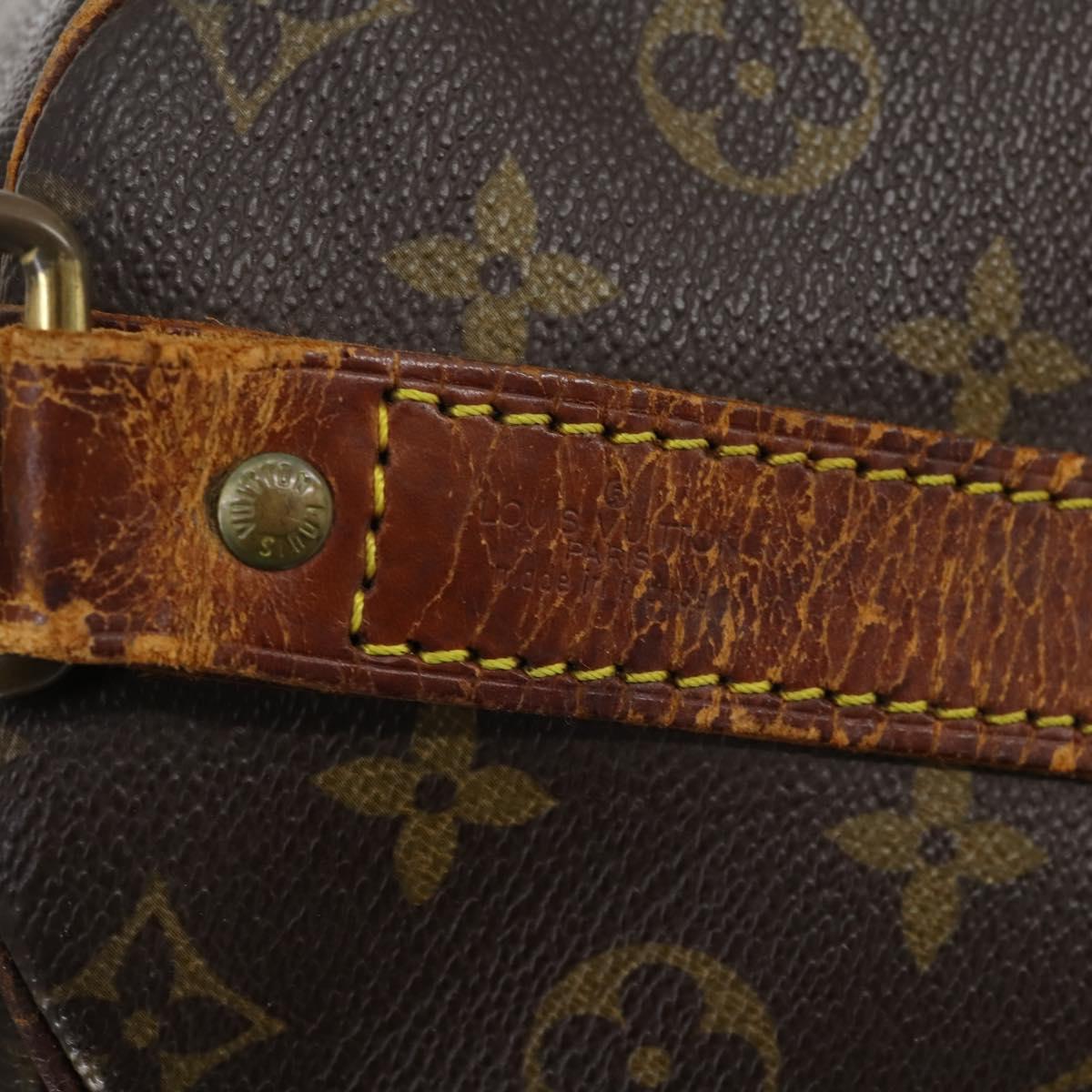LOUIS VUITTON Monogram Keepall Bandouliere 55 Boston Bag M41414 LV Auth 145145