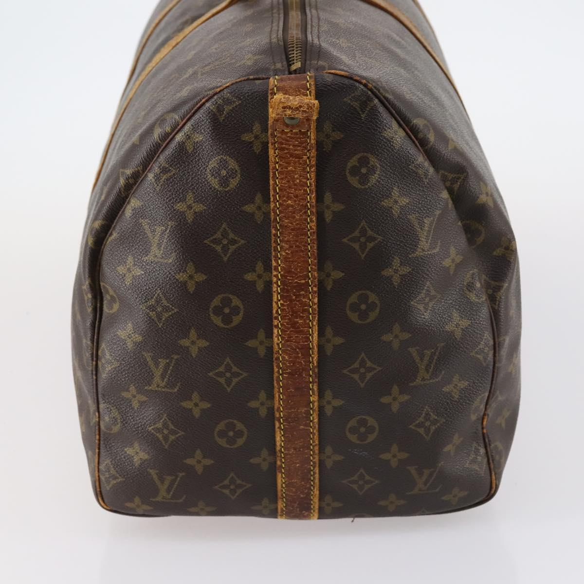 LOUIS VUITTON Monogram Keepall Bandouliere 55 Boston Bag M41414 LV Auth 145145