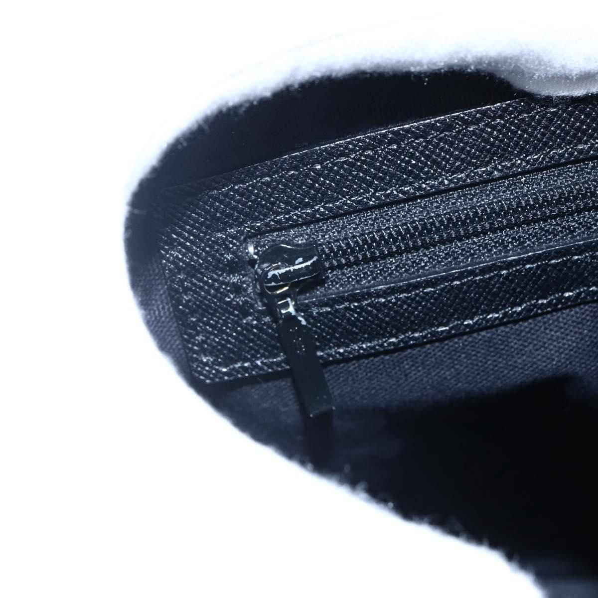 BURBERRY Nova Check Shoulder Bag Canvas Leather Beige Silver Auth 145153