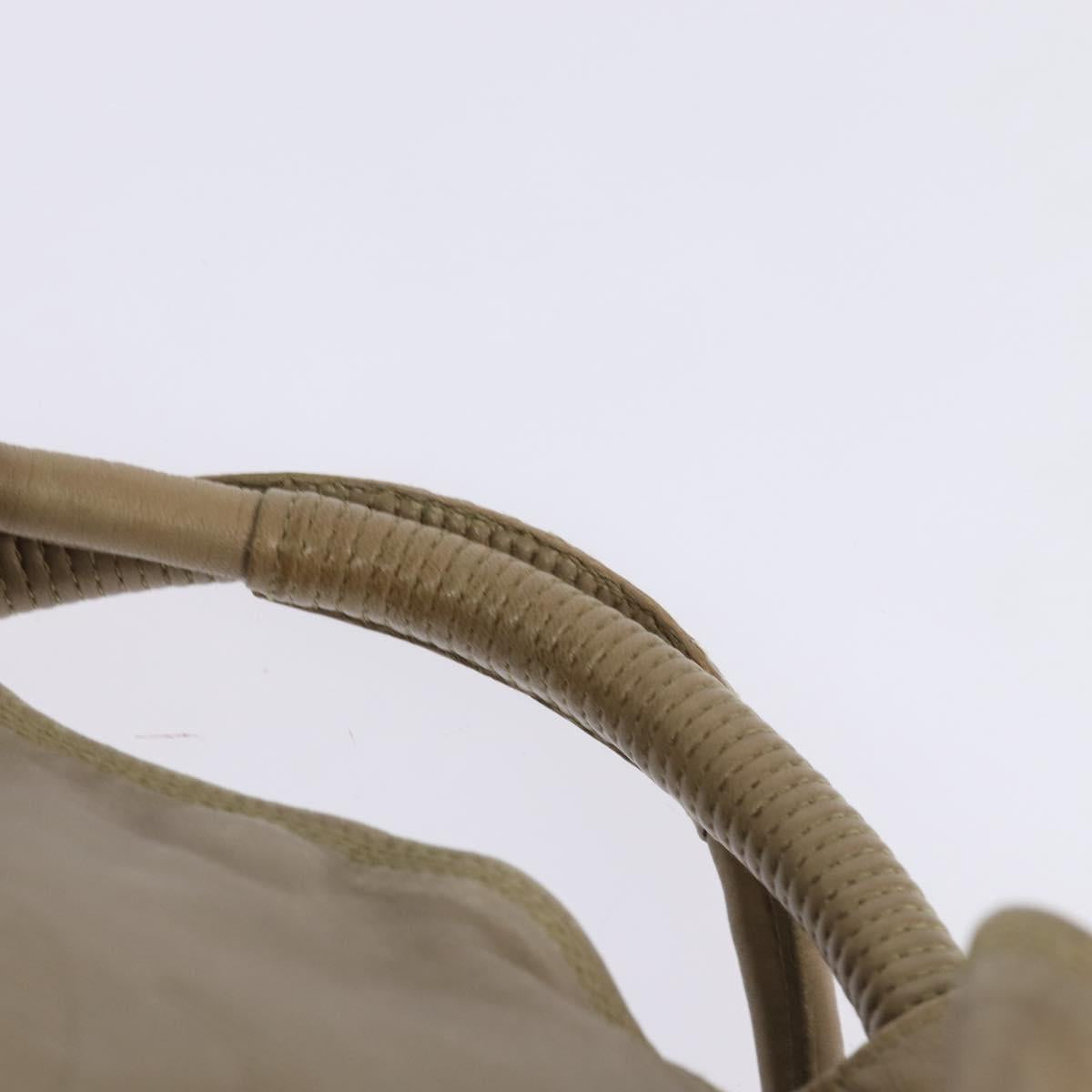 LOEWE Anagram Nappa Aire Hand Bag Leather Gold Auth 145155