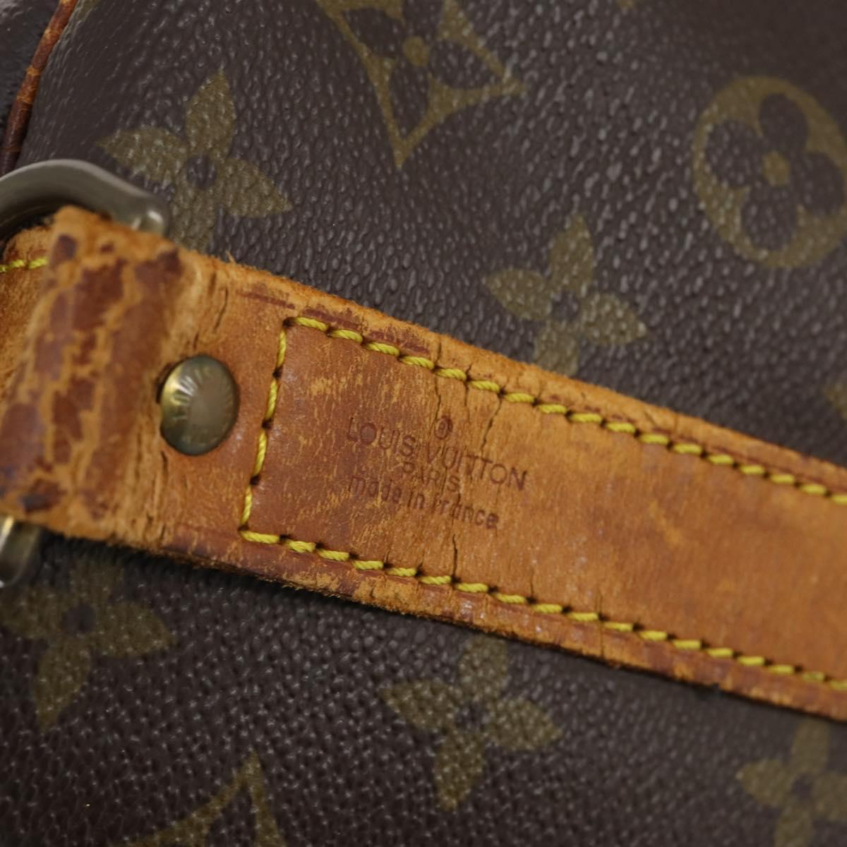 LOUIS VUITTON Monogram Keepall Bandouliere 60 Boston Bag M41412 LV Auth 145184