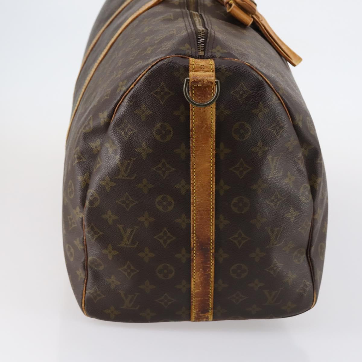 LOUIS VUITTON Monogram Keepall Bandouliere 60 Boston Bag M41412 LV Auth 145184