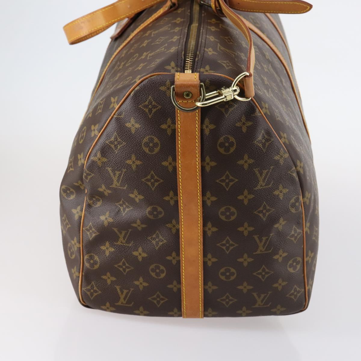 LOUIS VUITTON Monogram Keepall Bandouliere 60 Boston Bag M41412 LV Auth 145185