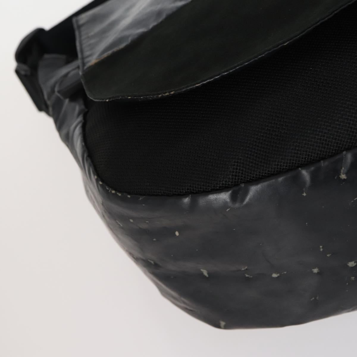 CHANEL Sports Line Shoulder Bag Nylon Black CC Auth 145196