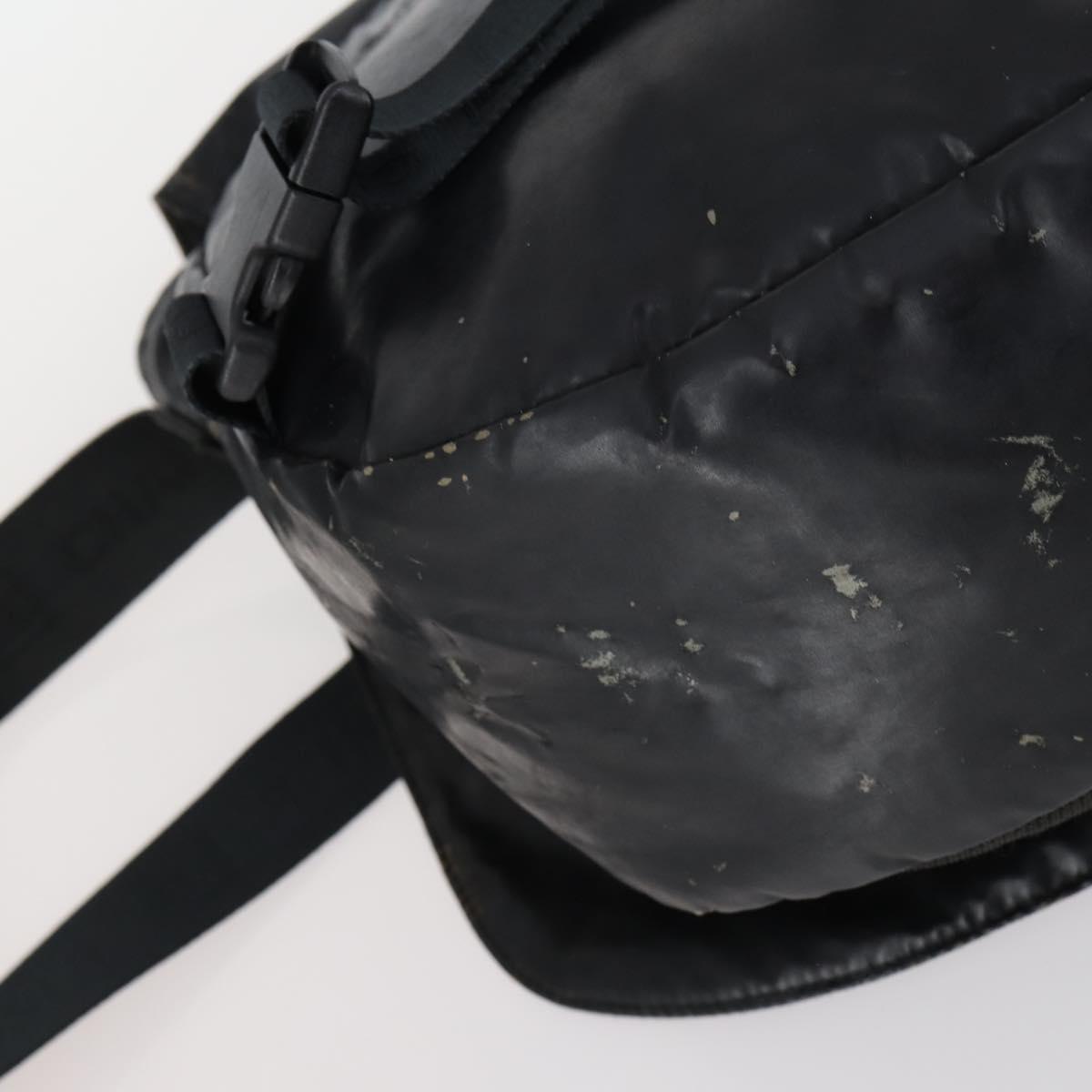 CHANEL Sports Line Shoulder Bag Nylon Black CC Auth 145196