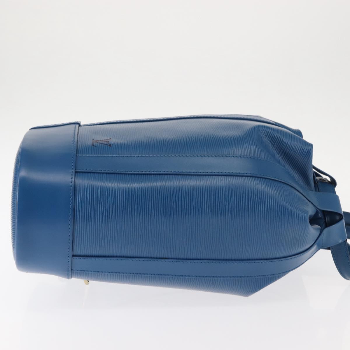 LOUIS VUITTON Epi Randonnee PM Shoulder Bag Blue M52355 LV Auth 145212