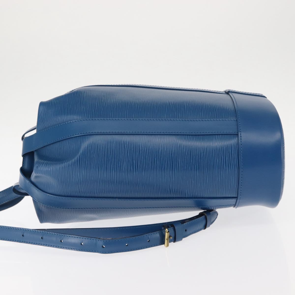 LOUIS VUITTON Epi Randonnee PM Shoulder Bag Blue M52355 LV Auth 145212